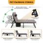 Розкладне ліжко (розкладачка) з матрацом і подушкою LEOBRO Grey (LB-FB-A1-GRY) - 7