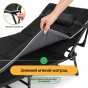 Розкладне ліжко (розкладачка) з Mesh-матрацом і подушкою LEOBRO Black (LB-FB-A2-BLK) - 10