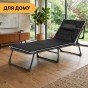 Розкладне ліжко (розкладачка) з Mesh-матрацом і подушкою LEOBRO Black (LB-FB-A2-BLK) - 11