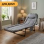 Розкладне ліжко (розкладачка) з вбудованим матрацом LEOBRO Grey (LB-FB-M1-GRY) - 12