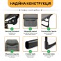Розкладне ліжко (розкладачка) з вбудованим матрацом LEOBRO Grey (LB-FB-M1-GRY) - 8