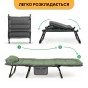 Раскладная кровать (раскладушка) со встроенным матрасом LEOBRO Green (LB-FB-M1-GRN) - 10