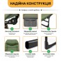 Раскладная кровать (раскладушка) со встроенным матрасом LEOBRO Green (LB-FB-M1-GRN) - 8