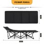 Туристична похідна розкладачка з Mesh-матрацом LEOBRO Black (LB-CC-L1-BLK) - 5