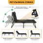 Раскладная кровать (раскладушка) со встроенным матрасом LEOBRO Black (LB-FB-S1-BLK) - 11