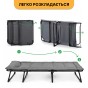 Раскладная кровать (раскладушка) со встроенным матрасом LEOBRO Grey (LB-FB-S1-GRY) - 10