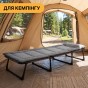 Раскладная кровать (раскладушка) со встроенным матрасом LEOBRO Grey (LB-FB-S1-GRY) - 3