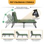 Розкладне ліжко (розкладачка) з вбудованим матрацом LEOBRO Green (LB-FB-S1-GRN) - 6