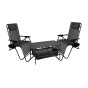 Комплект из 2 шезлонгов и стола 95х55х50 см Zero Gravity LEOBRO (LB-ZGC-F1-DGR-FT-A2) - 8