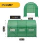 Садова теплиця парник LEOBRO Garden 6м2 Green (LB-G101-GRN) - 2