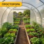 Велика теплиця парник 3 на 4 м LEOBRO Біла армована (LB-G104-WHT) - 8