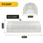 Садова теплиця парник LEOBRO Garden 18м2 White (LB-G105-WHT) - 2