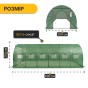 Посилена садова теплиця парник LEOBRO Garden 18м2 Green (LB-G107-GRN) - 3