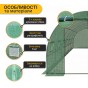 Посилена садова теплиця парник LEOBRO Garden 18м2 Green (LB-G107-GRN) - 4