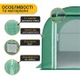 Садова теплиця парник LEOBRO Garden 6м2 Green Mosquito Door (LB-G108-GRN) - 4