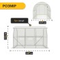 Садова теплиця парник LEOBRO Garden 6м2 White MultiDoor (LB-G111-WHT) - 2