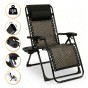 Раскладное кресло шезлонг LEOBRO Zero Gravity Premium Brown Rattan (LB-ZGC-G2-RB) - 1