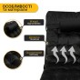 Раскладная кровать (раскладушка) с бархатным матрасом и подушкой LEOBRO Black (LB-FB-A3-BLK) - 4