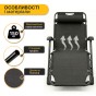 Розкладне крісло ліжко з оксамитовим матрацом LEOBRO Black (LB-FCB-G4-BLK) - 10