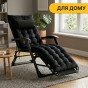 Розкладне крісло ліжко з оксамитовим матрацом LEOBRO Black (LB-FCB-G4-BLK) - 13