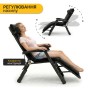 Розкладне крісло ліжко з оксамитовим матрацом LEOBRO Black (LB-FCB-G4-BLK) - 7