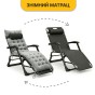 Розкладне крісло ліжко з оксамитовим матрацом LEOBRO Grey (LB-FCB-G4-GRY) - 12