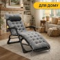 Розкладне крісло ліжко з оксамитовим матрацом LEOBRO Grey (LB-FCB-G4-GRY) - 13