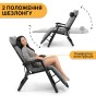 Розкладне крісло ліжко з оксамитовим матрацом LEOBRO Grey (LB-FCB-G4-GRY) - 6