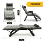 Розкладне крісло ліжко з оксамитовим матрацом LEOBRO Grey (LB-FCB-G4-GRY) - 7