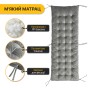 Розкладне крісло ліжко з оксамитовим матрацом LEOBRO Grey (LB-FCB-G4-GRY) - 8