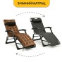 Розкладне крісло ліжко з оксамитовим матрацом LEOBRO Brown (LB-FCB-G4-BRN) - 12