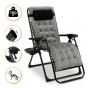 Розкладне крісло шезлонг LEOBRO Zero Gravity Premium Plus Grey Velvet (LB-ZGC-K3-GRY) - 1
