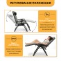 Розкладне крісло шезлонг LEOBRO Zero Gravity Premium Plus Grey Velvet (LB-ZGC-K3-GRY) - 6