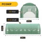 Посилена садова теплиця парник LEOBRO Garden 24м2 Green Mosquito Door (LB-G125-GRN) - 2