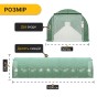 Посилена садова теплиця парник LEOBRO Garden 30м2 Green Mosquito Door (LB-G127-GRN) - 2