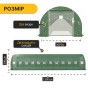 Усиленная садовая теплица парник LEOBRO Garden 36м2 Green Mosquito Door (LB-G129-GRN) - 2