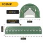 Посилена садова теплиця парник LEOBRO Garden 36м2 Green (LB-G128-GRN) - 2