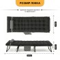 Розкладне ліжко (розкладачка) з матрацом і подушкою LEOBRO Striped (LB-FB-A1-STR) - 5