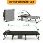 Розкладне ліжко (розкладачка) з матрацом і подушкою LEOBRO Striped (LB-FB-A1-STR) - 7