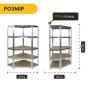Стелаж кутовий LEOBRO Premium 180 х 90 х 40 см, 175кг/полиця, 5 полиць (LB-R123) - 3