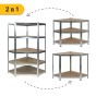 Стелаж кутовий LEOBRO Premium 180 х 90 х 40 см, 175кг/полиця, 5 полиць (LB-R123) - 7