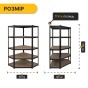 Стелаж кутовий LEOBRO Premium Black 180 х 90 х 40 см, 175кг/полиця, 5 полиць (LB-R124) - 4