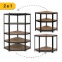 Стелаж кутовий LEOBRO Premium Black 180 х 90 х 40 см, 175кг/полиця, 5 полиць (LB-R124) - 8