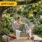 Підвісне плетене крісло-гойдалка LEOBRO Boho XL 80 см Grey (LB-1104) - 7