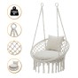 Підвісне плетене крісло-гойдалка LEOBRO Boho Comfort XL 80 см Cream (LB-1109) - 1