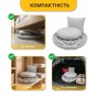 Підвісне плетене крісло-гойдалка LEOBRO Boho Comfort XL 80 см Grey (LB-1110) - 6