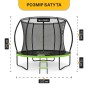 Батут з внутрішньою захисною сіткою 252 см LEOBRO Premium Pro 8FT GREEN (LB-1099) - 3