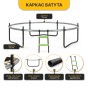 Батут з внутрішньою захисною сіткою 252 см LEOBRO Premium Pro 8FT GREEN (LB-1099) - 4