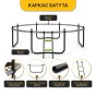 Батут з внутрішньою захисною сіткою 374 см LEOBRO Premium Pro 12FT GREEN (LB-1101) - 4