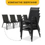 Комплект садовой мебели LEOBRO Comfort 4 кресла + прямоугольный столик (LB-1054) - 8